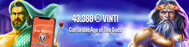 43.388€ vinti a LeoVegas