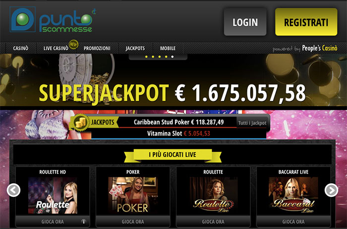 superscommesse casino