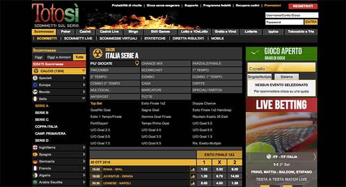 totosi scommesse