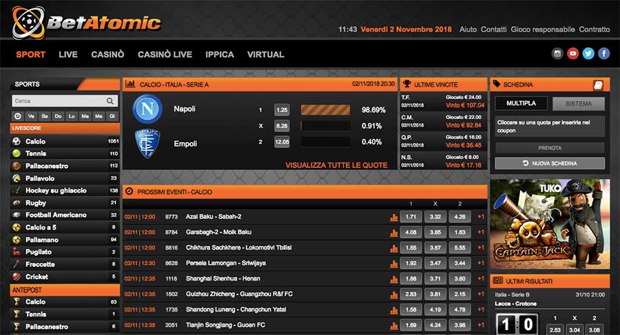 betatomic scommesse