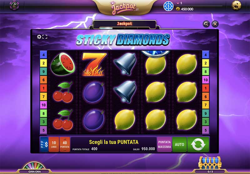 jackpot.it sticky diamonds